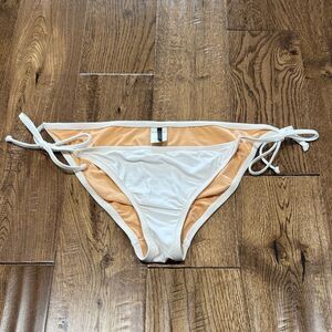 J Crew Women's White Bikini Bottom. Sz M